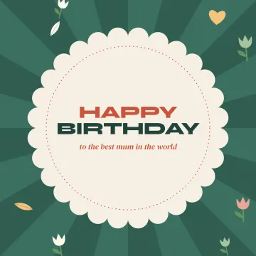 Birthday card for Mum