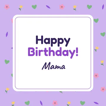 Birthday card for Mum