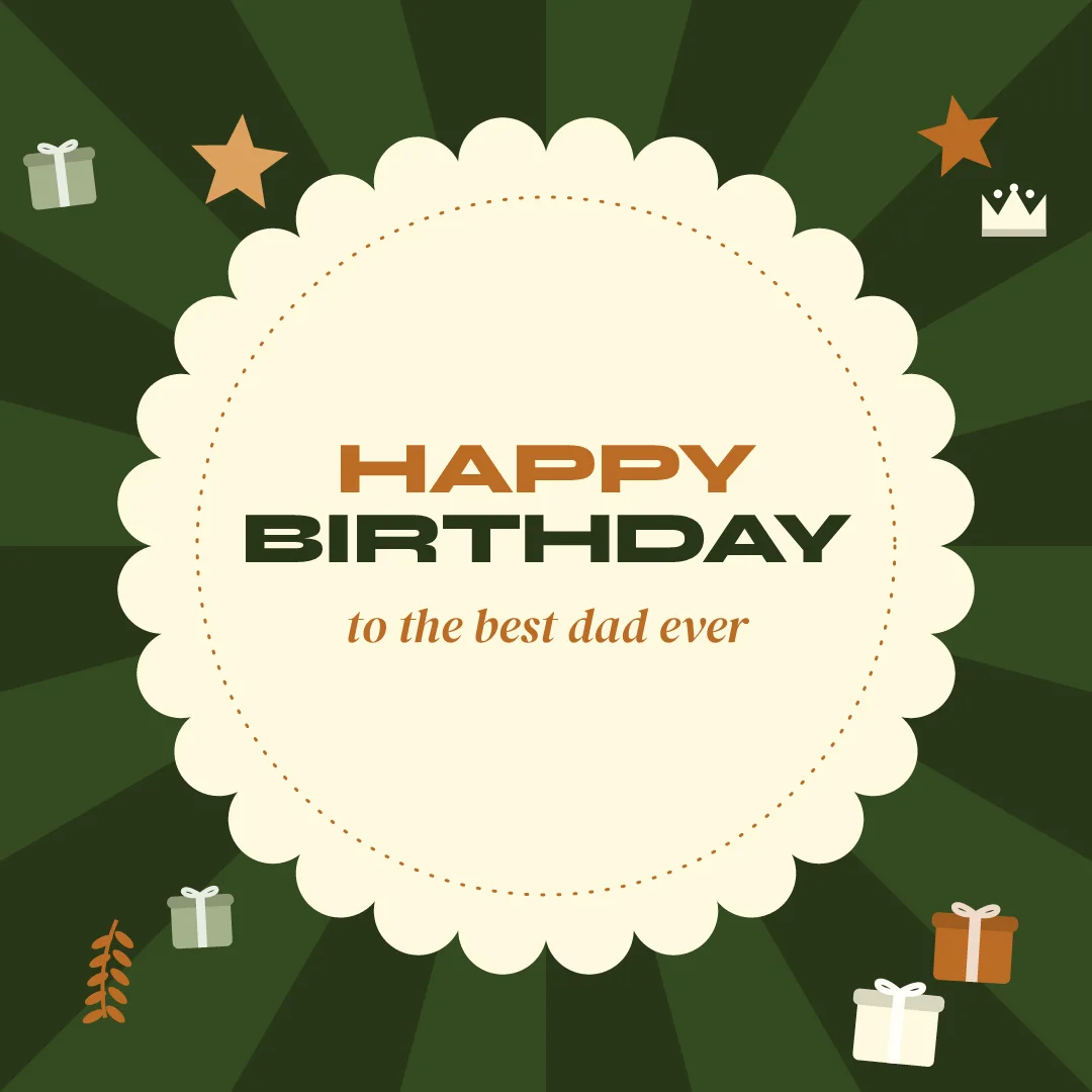 Ready card: Happy Birthday Abbu